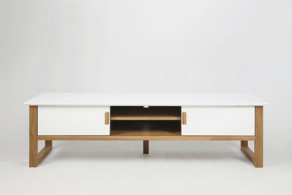 Meuble En Bois Design : tr?s joli meuble tv design en bois laqu? blanc oslo de Meuble En Bois Design : tr?s joli meuble tv design en bois laqu? blanc oslo de