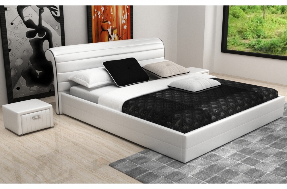 lit italien cuir