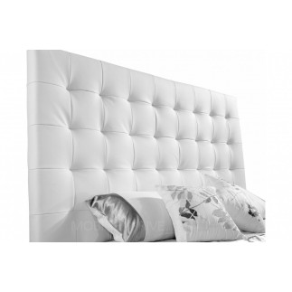 Lit en cuir italien de luxe DODO, blanc, 180x200