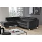 Canapé d'angle convertible en velours luxe 5 places, ASTERIA gris foncé, angle gauche Canapé d'angle convertible en velours luxe 5 places, ASTERIA gris foncé, angle gauche
