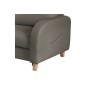 Canapé d'angle convertible en cuir de luxe italien , 5 places CONFORIA, taupe, angle gauche Canapé d'angle convertible en cuir de luxe italien , 5 places CONFORIA, taupe, angle gauche