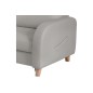 - Canapé d'angle convertible en cuir de luxe italien , 5 places CONFORIA, gris clair, angle gauche - Canapé d'angle convertible en cuir de luxe italien , 5 places CONFORIA, gris clair, angle gauche