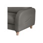 Canapé d'angle convertible en cuir de luxe italien , 5 places CONFORIA, gris foncé, angle droit Canapé d'angle convertible en cuir de luxe italien , 5 places CONFORIA, gris foncé, angle droit
