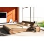 Lit en cuir italien de luxe DREAM, beige, 140x190 Lit en cuir italien de luxe DREAM, beige, 140x190