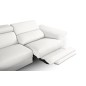 - Canapé d'angle relax en 100% tout cuir épais de luxe italien avec relax électrique, 5/6 places KASTER, blanc cassé, angle gauc - Canapé d'angle relax en 100% tout cuir épais de luxe italien avec relax électrique, 5/6 places KASTER, blanc cassé, angle gauc