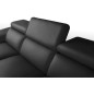 Canapé d'angle relax en 100% tout cuir épais de luxe italien avec relax électrique, 5/6 places KASTER, noir, angle gauche Canapé d'angle relax en 100% tout cuir épais de luxe italien avec relax électrique, 5/6 places KASTER, noir, angle gauche
