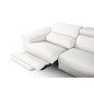 Canapé d'angle relax en 100% tout cuir épais de luxe italien avec relax électrique, 5/6 places KASTER, blanc cassé, angle droit Canapé d'angle relax en 100% tout cuir épais de luxe italien avec relax électrique, 5/6 places KASTER, blanc cassé, angle droit