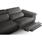 Canapé d'angle relax en 100% tout cuir épais de luxe italien avec relax électrique, 5/6 places KASTER, anthracite, angle gauche Canapé d'angle relax en 100% tout cuir épais de luxe italien avec relax électrique, 5/6 places KASTER, anthracite, angle gauche