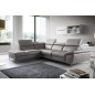 Canapé d'angle relax en 100% tout cuir épais de luxe italien avec relax électrique, 5/6 places KASTER, taupe, angle gauche Canapé d'angle relax en 100% tout cuir épais de luxe italien avec relax électrique, 5/6 places KASTER, taupe, angle gauche