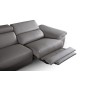 Canapé d'angle relax en 100% tout cuir épais de luxe italien avec relax électrique, 5/6 places KASTER, taupe, angle gauche Canapé d'angle relax en 100% tout cuir épais de luxe italien avec relax électrique, 5/6 places KASTER, taupe, angle gauche