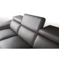 Canapé d'angle relax en 100% tout cuir épais de luxe italien avec relax électrique, 5/6 places KASTER, taupe, angle droit Canapé d'angle relax en 100% tout cuir épais de luxe italien avec relax électrique, 5/6 places KASTER, taupe, angle droit