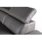 Canapé d'angle relax en 100% tout cuir épais de luxe italien avec relax électrique, 5/6 places KASTER, taupe, angle droit Canapé d'angle relax en 100% tout cuir épais de luxe italien avec relax électrique, 5/6 places KASTER, taupe, angle droit