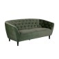 Canapé 3 places en tissu matelassé Rita coloris vert Canapé 3 places en tissu matelassé Rita coloris vert