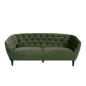 Canapé 3 places en tissu matelassé Rita coloris vert Canapé 3 places en tissu matelassé Rita coloris vert