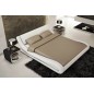 Lit en cuir italien de luxe DREAM, blanc, 160x200 Lit en cuir italien de luxe DREAM, blanc, 160x200