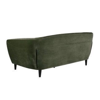 Canapé 3 places en tissu matelassé Rita coloris vert