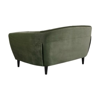 Canapé 2 places en tissu matelassé Rita coloris vert