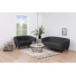 Canapé 2 places en tissu matelassé Rita coloris gris foncé Canapé 2 places en tissu matelassé Rita coloris gris foncé