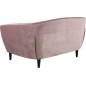 Canapé 2 places en tissu matelassé Rita coloris rose pale Canapé 2 places en tissu matelassé Rita coloris rose pale