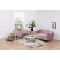 Canapé 2 places en tissu matelassé Rita coloris rose pale Canapé 2 places en tissu matelassé Rita coloris rose pale
