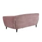 Canapé 3 places en tissu matelassé Rita coloris rose pale Canapé 3 places en tissu matelassé Rita coloris rose pale