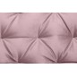 Canapé 3 places en tissu matelassé Rita coloris rose pale Canapé 3 places en tissu matelassé Rita coloris rose pale