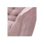 Canapé d'angle en tissu matelassé de qualité Rita coloris rose pale, angle gauche, 4 places