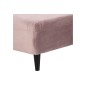 Canapé d'angle en tissu matelassé de qualité Rita coloris rose pale, angle gauche, 4 places