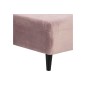 Canapé d'angle en tissu matelassé de qualité Rita coloris rose pale, angle droit, 4 places