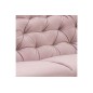 Canapé d'angle en tissu matelassé de qualité Rita coloris rose pale, angle droit, 4 places
