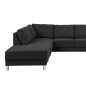 - Canapé d'angle en tissu de qualité CALVI, gris anthracite, angle gauche - Canapé d'angle en tissu de qualité CALVI, gris anthracite, angle gauche