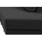 Canapé d'angle en tissu de qualité CALVI, gris anthracite, angle droit