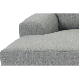 Canapé d'angle en tissu de qualité CALVI, gris clair, angle droit