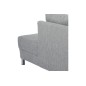 Canapé d'angle en tissu de qualité CALVI, gris clair, angle droit Canapé d'angle en tissu de qualité CALVI, gris clair, angle droit