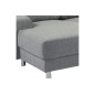 Canapé d'angle en tissu de qualité CALVI, gris clair, angle gauche Canapé d'angle en tissu de qualité CALVI, gris clair, angle gauche