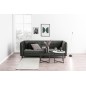 Canapé 3 places avec couchage en tissu Josty couleur gris foncé Canapé 3 places avec couchage en tissu Josty couleur gris foncé