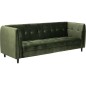 Canapé 3 places avec couchage en tissu Josty couleur vert forêt Canapé 3 places avec couchage en tissu Josty couleur vert forêt