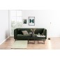Canapé 3 places avec couchage en tissu Josty couleur vert forêt Canapé 3 places avec couchage en tissu Josty couleur vert forêt