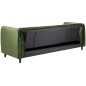 Canapé 3 places avec couchage en tissu Josty couleur vert forêt Canapé 3 places avec couchage en tissu Josty couleur vert forêt