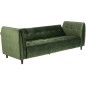 Canapé 3 places avec couchage en tissu Josty couleur vert forêt Canapé 3 places avec couchage en tissu Josty couleur vert forêt