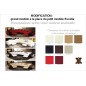 solde de paiement : Canapé d'angle en cuir italien 7 places Grand excelia, couleur principale noire et secondaire beige, angle g