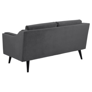 Canapé 2 places en tissu de qualité MONTERO, gris foncé