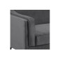 Canapé 2 places en tissu de qualité MONTERO, gris foncé Canapé 2 places en tissu de qualité MONTERO, gris foncé