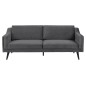 Canapé 3 places en tissu de qualité MONTERO, gris foncé Canapé 3 places en tissu de qualité MONTERO, gris foncé