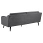 Canapé 3 places en tissu de qualité MONTERO, gris foncé Canapé 3 places en tissu de qualité MONTERO, gris foncé