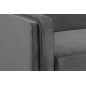 Canapé 3 places en tissu de qualité MONTERO, gris foncé Canapé 3 places en tissu de qualité MONTERO, gris foncé