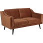 Canapé 2 places en tissu de qualité MONTERO, couleur : marron cuivre Canapé 2 places en tissu de qualité MONTERO, couleur : marron cuivre