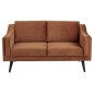 Canapé 2 places en tissu de qualité MONTERO, couleur : marron cuivre Canapé 2 places en tissu de qualité MONTERO, couleur : marron cuivre