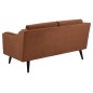 Canapé 2 places en tissu de qualité MONTERO, couleur : marron cuivre Canapé 2 places en tissu de qualité MONTERO, couleur : marron cuivre