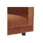 Canapé 2 places en tissu de qualité MONTERO, couleur : marron cuivre Canapé 2 places en tissu de qualité MONTERO, couleur : marron cuivre
